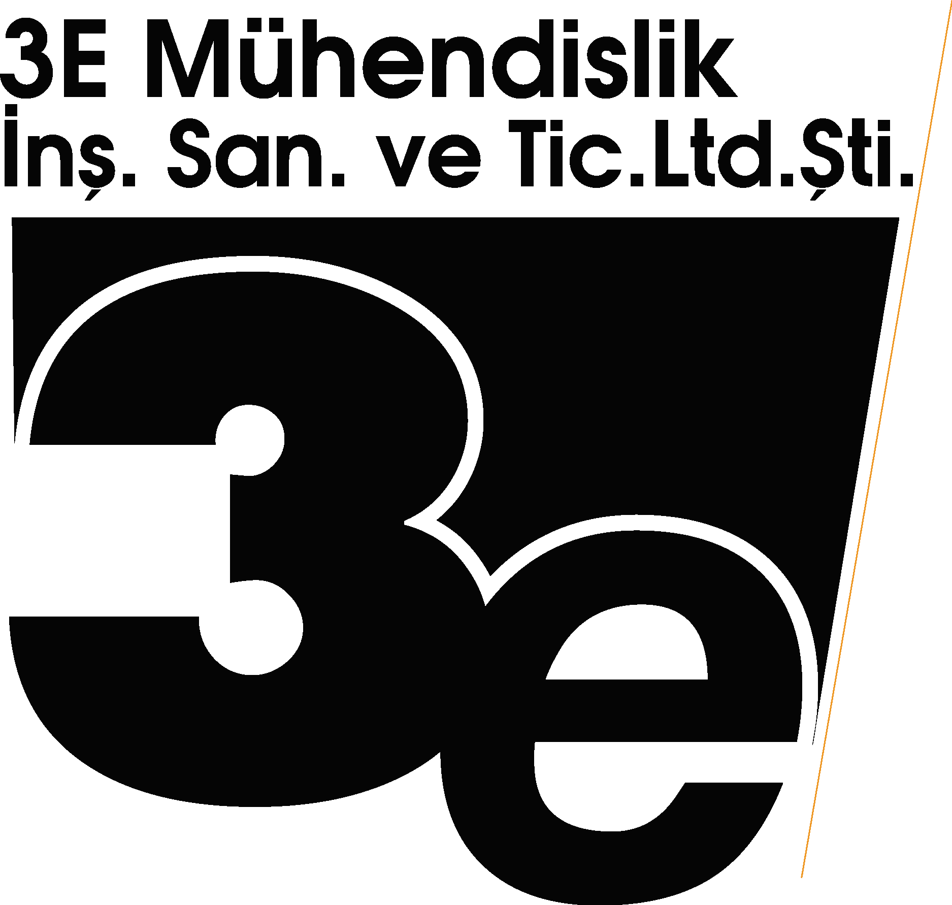 3E M├╝hendislik ─░n┼Я.San.ve Tic.Ltd.┼Юti. Black Logo Vector Logo